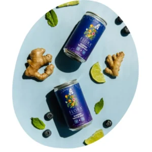 10mg CBD + 5mg THC Alcohol-Free Cannacocktails - Blueberry "Moscow Mule"