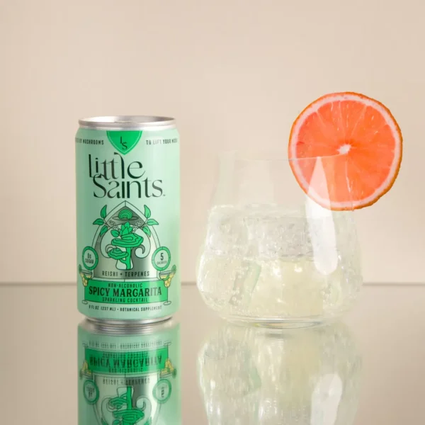 Infused Reishi Mushroom and Aromatic Terpenes Non-Alcoholic Sparkling Cocktail - Spicy Margarita