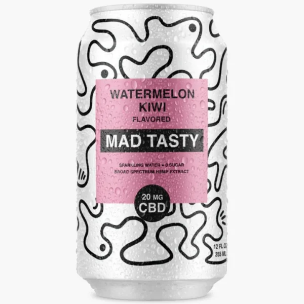 20mg CBD Sparkling Water Zero Sugar - Watermelon Kiwi