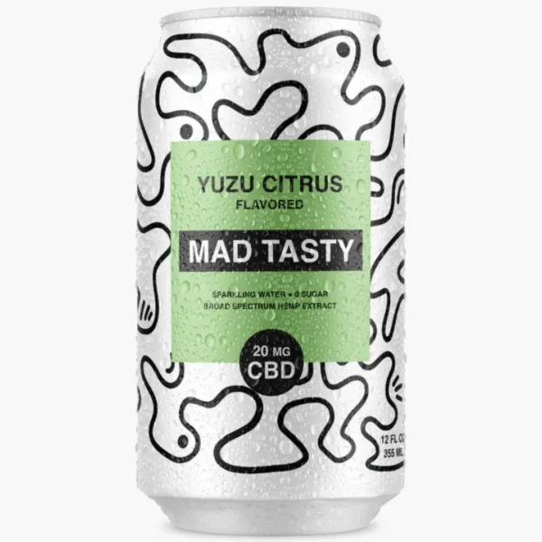 20mg CBD Sparkling Water Zero Sugar - Yuzu Citrus